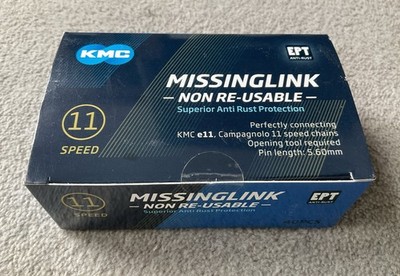 40x KMC EPT Missinglink 11 Speed Joining Links - Bulk Werkstatt Pack 40