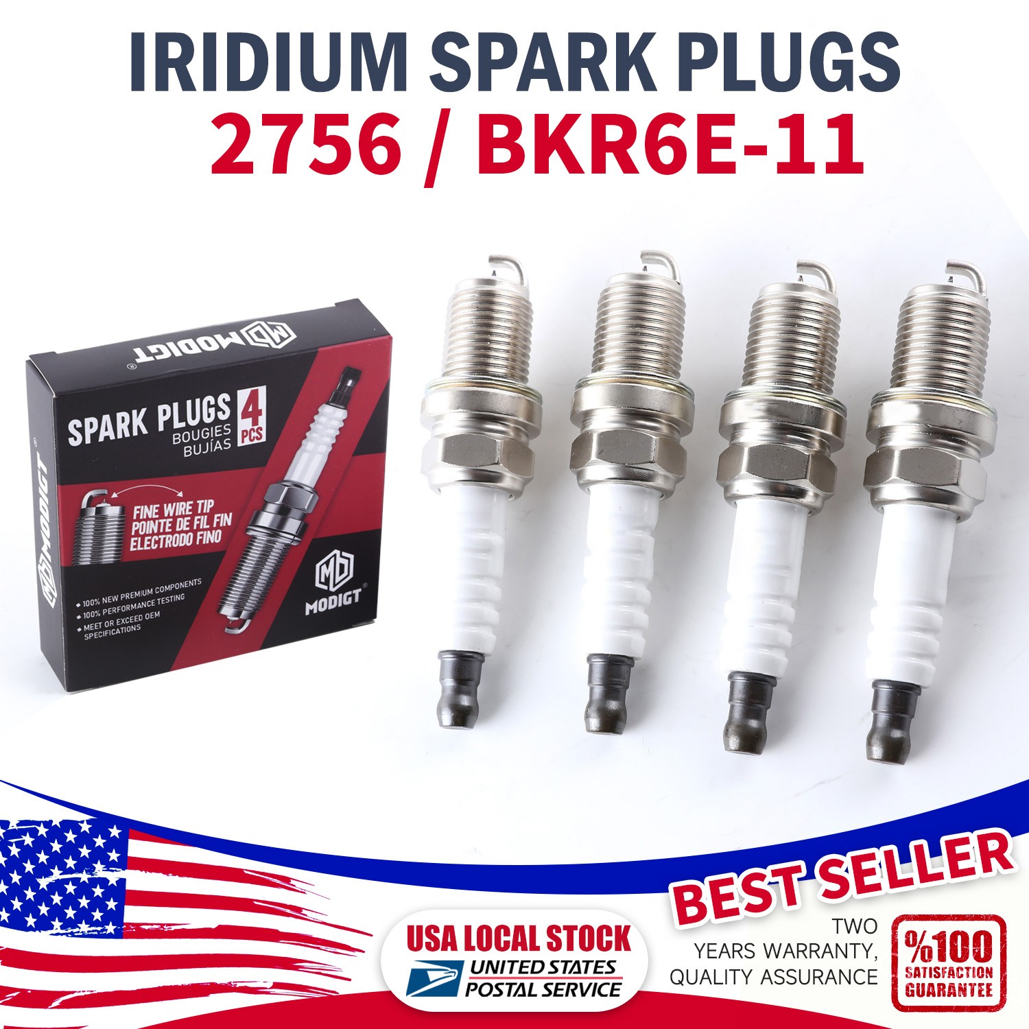 Set of 8 FOR NGK 2756 V-power Spark Plugs BKR6E-11 for Toyota Lexus Acura NEW
