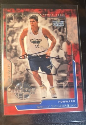 1999-00 Upper Deck - Rookie Class Wally Szczerbiak #161 (RC) AUTO HAND SIGNED IP