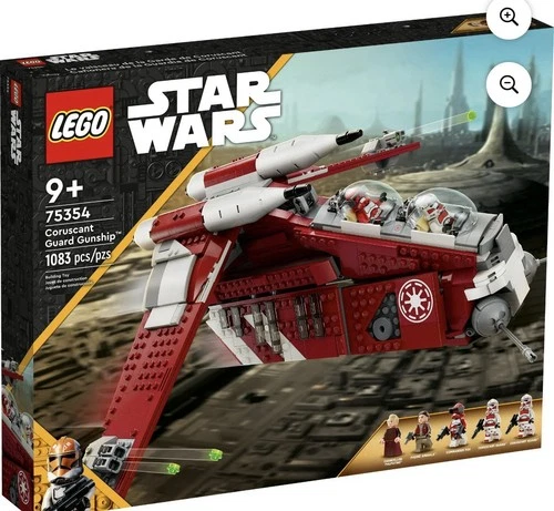 LEGO Star Wars Coruscant Guard Gunship 75354 Building Kit with Instructions