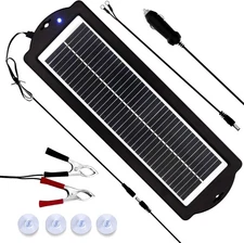 3W Solar Panel 12V Trickle Charger Battery Charger Kit Maintainer Boat Car RV