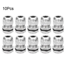 10PCS PG7 Metal Waterproof Connector Fastener Locknut Stuffing Cable Gland