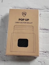 NEW - RFID POP-UP Compact Metal Credit Card Ejector Wallet Storage w/ Belt clip