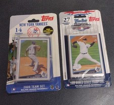2009 Topps Yankees Team and World Series Champs Blister Sealed Lot(2)