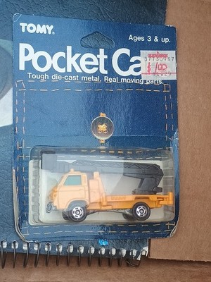 Tomy Pocket Yellow truck new in package vintage