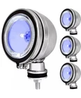 4X 6" BLUE H3 Angel Eye Halogen Spotlights Spot Fog Light For Car Van Truck Boat