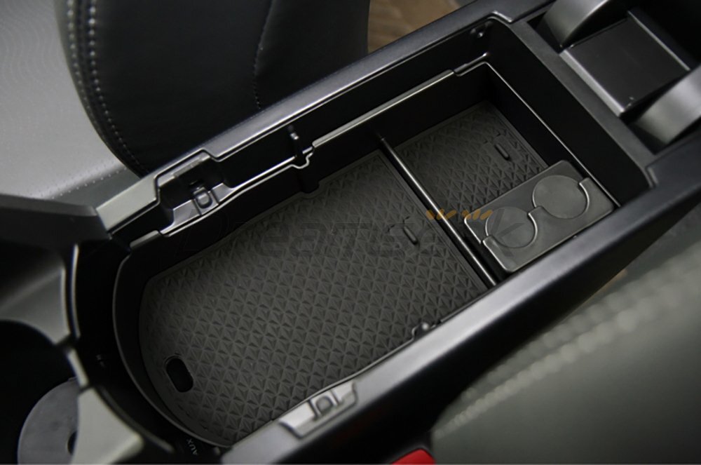 Central Armrest Storage Box Organizer Tray For Toyota Prius 30 – 2012-2015, Black
