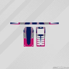 KOSMIC 2015 STYLE GEL COAT FULL WRAP STICKER KIT FOR UNIPRO STOPWATCH KARTING