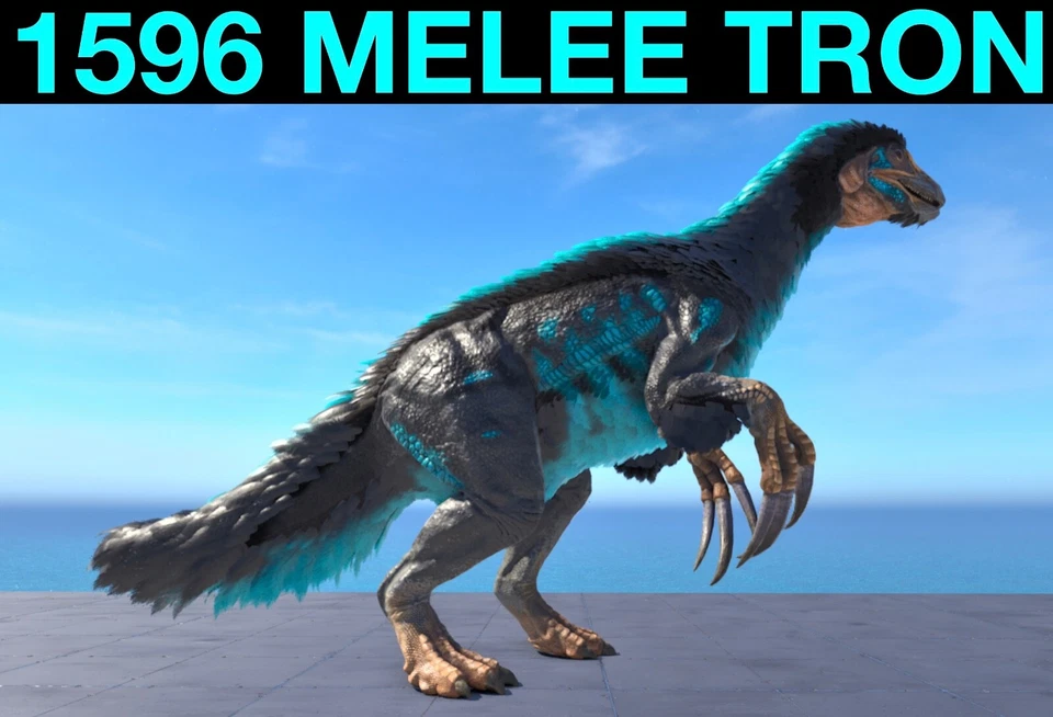 1596 Melee Tron Theri TOP STATS Ark Survival Ascended ASA PVE