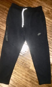 Calça De Moletom Masculino Nike Calças Casual Slim Fit Calça De Moletom Treino grande bolso de zíper M | eBay