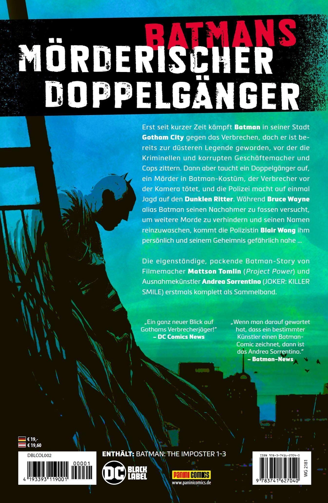 Thumbnail - Batman: Die Maske Spiegel (sammelband) | Mattson Tomlin (u. A.) |