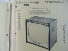 Original Sams Photofact Manual SYLVANIA 1-541-3, 1-542-1 427