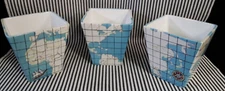 VTG NOS NC WYETH NATIONAL GEOGRAPHIC MAP PLANTER POT ART POTTERY WORLD 2 AVAIL