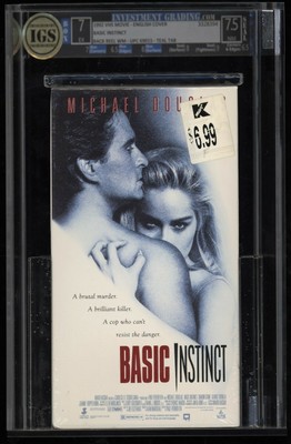 Basic Instinct 1992 VHS Sealed IGS 7 Box 7.5 Seal Michael Douglass SR2