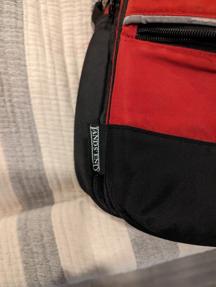 Cartera bandolera Red Field Trip Land's End vintage años 80/90 Foto 4 de 4