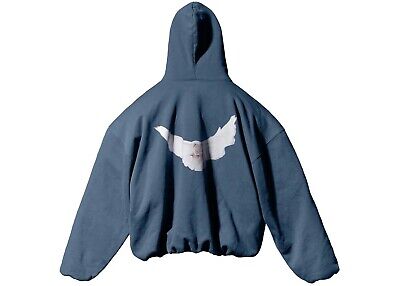 YEEZY GAP BALENCIAGA - DOVE SHRUNKEN HOODIE - DARK BLUE YEEZY GAP BALENCIAGA - DOVE SHRUNKEN HOODIE - DARK BLUE