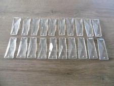 lot 20 anciennes pampilles pour lustre prisme trapèze montgolfière H 6,5 cm