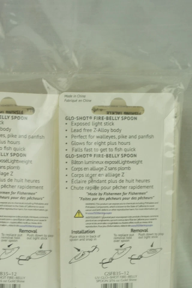 Ложка Northland Fishing Glo Shot - блеск золота 3/16 (лот из 6) - Изображение 4 из 4