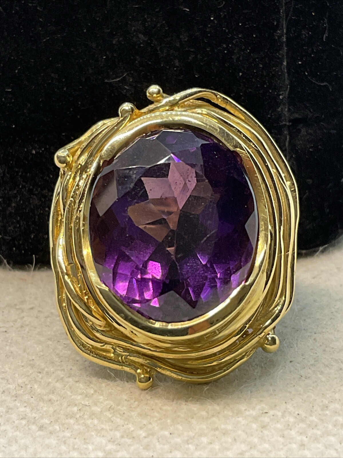 IMPRESSIVE MASSIVE Solid 18K (750) Yellow Gold Am… - image 20