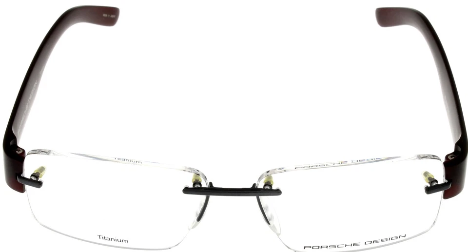 Porsche Design Eyewear Frames Titanium Burgundy Unisex P8206 D 53 Rimless - Image 2 of 4