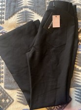 NWT..PRETTY LITTLE THINGS FLARE LEG Black Dress Pants…Size US 4