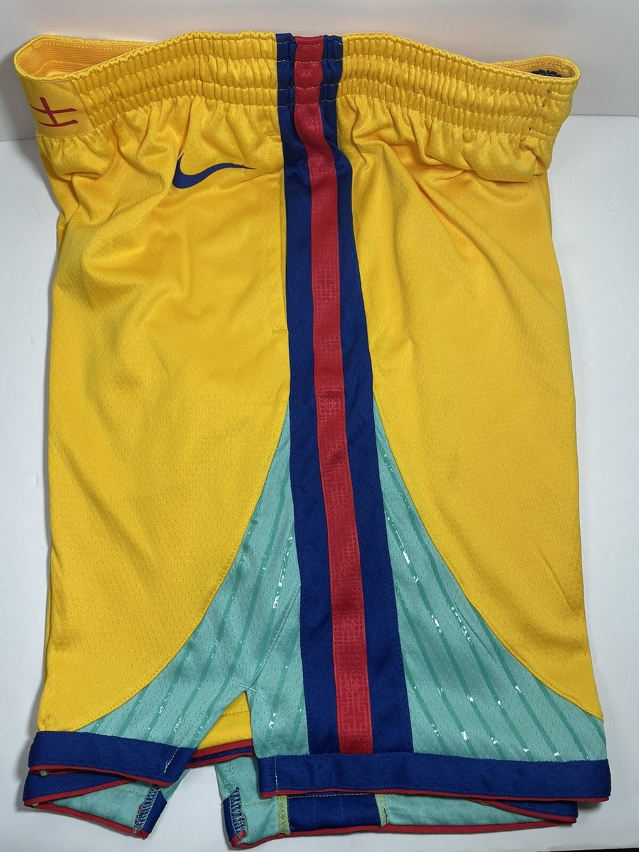 Nike Golden State Warriors New Year NBA Swingman Shorts AJ1254-728 Size  Medium
