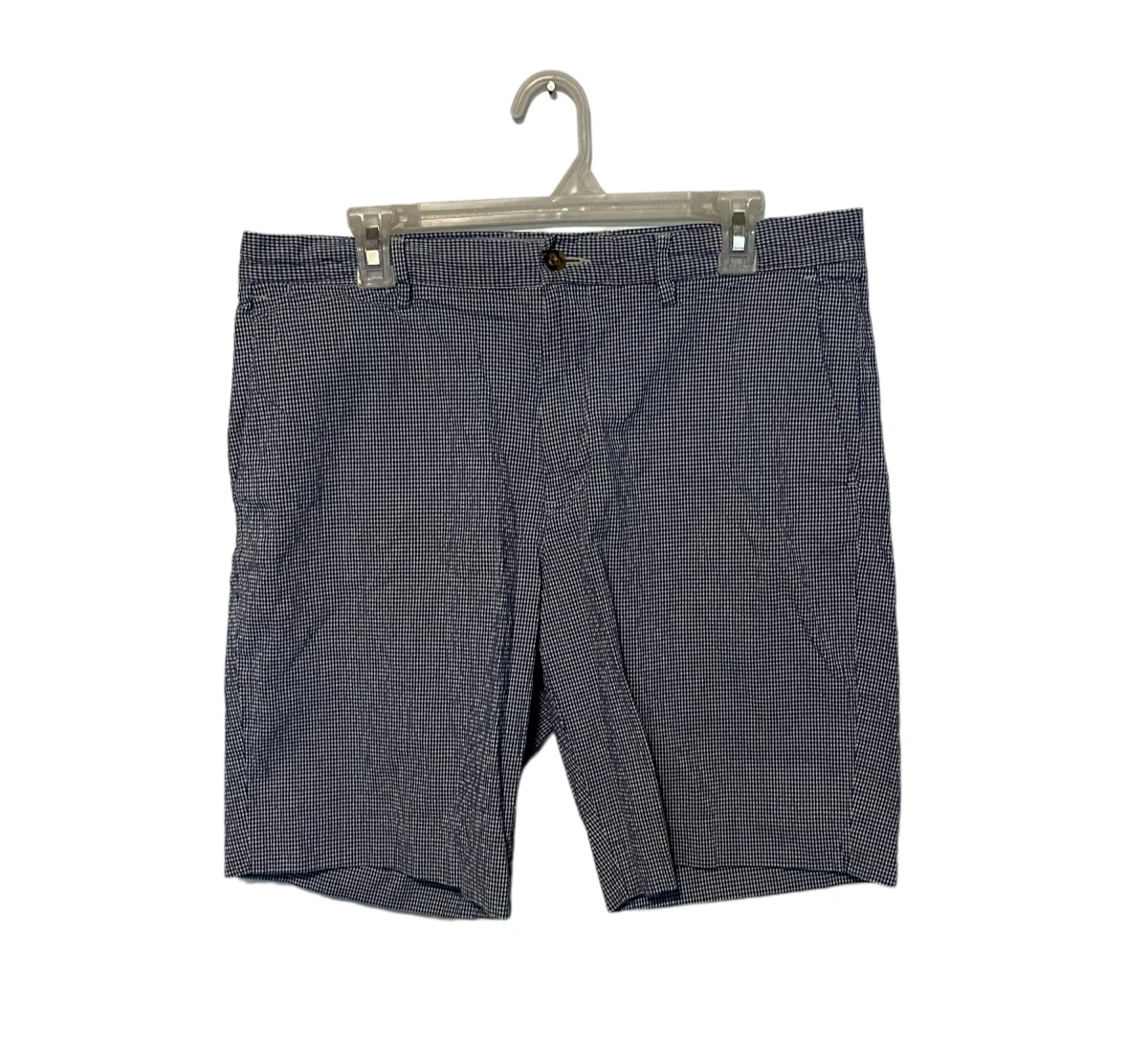 Polo Ralph Lauren Shorts Mens 33 Blue Chino Seersucker Stretch Classic Fit 9"