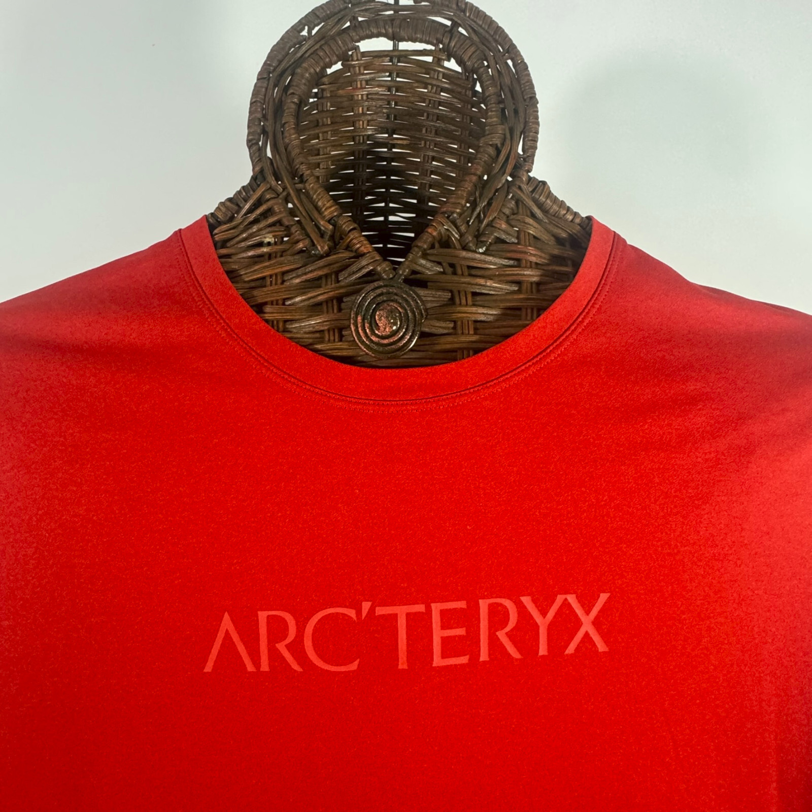 ARC'TERYX Arc’teryx T Shirt Uomo XL Logo Rosso – Maglietta Manica Corta Outdoor 24" x 30"