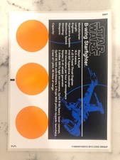 LEGO FOGLIO ADESIVO per 10227 B-Wing Starfighter UCS, nuovo e originale!