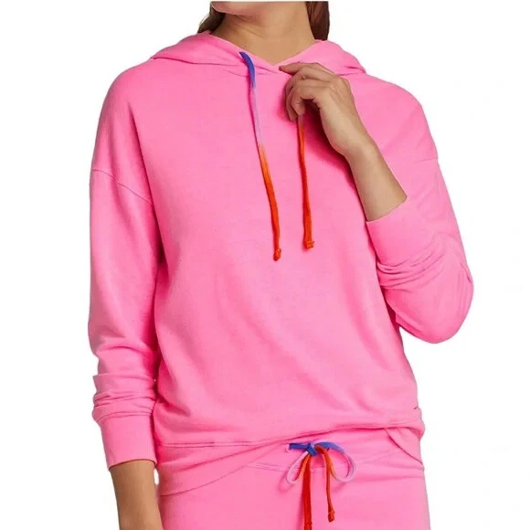 Sundry Women Hoodie Pullover Activewear Sweatshirt Dolman Sleeve Pink Size 2 NWT
