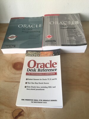 Oracle Book Lot Oracle 8i DBA Handbook Desk Reference
