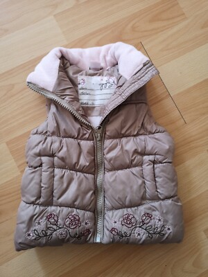 Mädchen Steppweste Winter beige Gr   74 von dopodopo