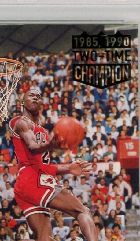 1992 Upper Deck Michael Jordan Error Champ in 85 90 #453 In