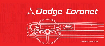 1967 Dodge Coronet & R/T Owner's Manual - COLOR