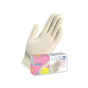 100 guanti in lattice