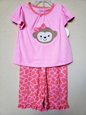  NWT- CARTER'S - BABY TODDLER GIRL'S 2 PC SS PAJAMA SET - SIZES: 3T, 5T