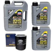 MotoröL Set Top Tec 4100 5W-40 Liqui Moly 7 Liter + ÖLfilter FüR Kia Carnival