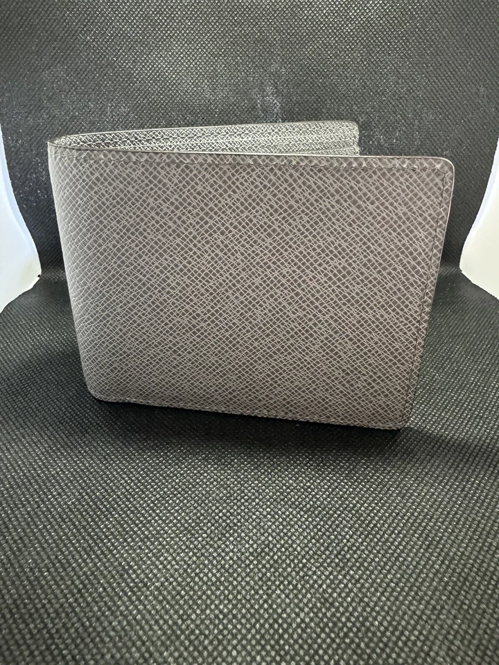 LOUIS VUITTON Multiple Wallet Bifold Taiga Leather Glacier M32809 Discontinued - Image 3 of 4