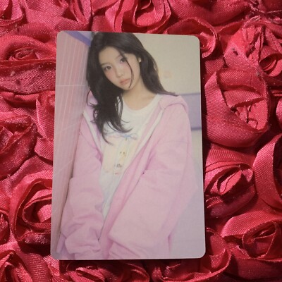 Wonhee ILLIT Cherish SET KPOP Girl Photo Card Pink Hoodie Style Babe