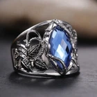 1.85Ct Zircon Authentic Vintage Style Ring Silver Plated Valentine Day Gift Ring