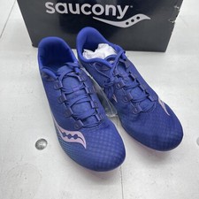 Saucony Racing Vendetta Blue Teal Pink Track Field Spike Shoes Women s Size 11