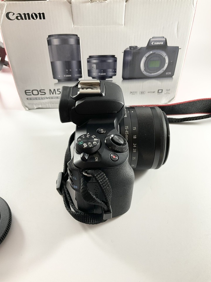 Canon EOS M50 Mark II 24.1MP Mirrorless Digital Camera, 4K Shots Lens