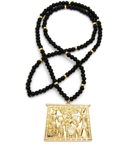 WOODEN BEAD CHAIN HIP HOP NECKLACES | eBay