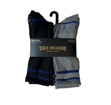 True Religion Half Cushion Crews Socks 8-Pair Shoes Size 8-12.5