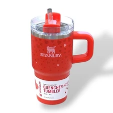 Stanley X Target 20 oz Flowstate Quencher Tumbler Valentine's Day Ruby Hearts