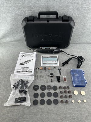 #ad DREMEL 4300 5 40 High Performance Rotary Tool Kit LED Light $69.99