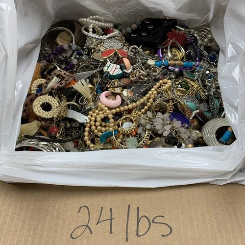 Huge 24 Pound Vintage to Now Costume Jewelry most wearable some craft/repair LOT