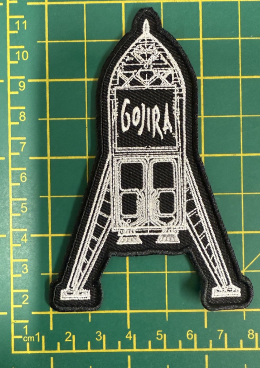 Gojira Cut Out Shaped Shuttle Logo Sew Or Iron On Patch Officially Licensed