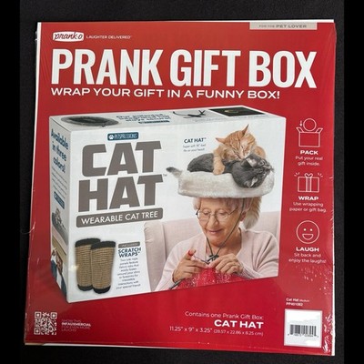 Prank-O Pranko Cat Hat Prank Gag Gift BOX- Perfect for Cat Lovers!