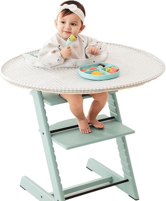 Food Catcher Fit for Stokke Tripp Trapp High Chair, Waterproof Long Sleeve Eatin